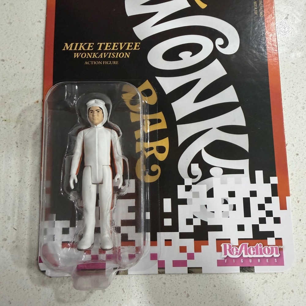 Super7 Willy Wonka Mike Teevee Wonkavision ReAction Action Figure NEW - Picture 3 of 7